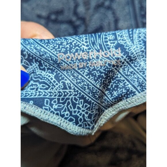 Fabletics women's Size Large Blue Nova Bandana High Waisted Legging And Bra - Picture 9 of 16